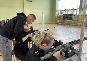 Zajęcia ze strzelectwa sportowego dla uczniów Karskiego