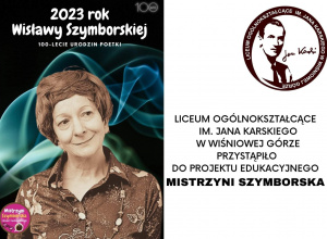 Ogólnopolski projekt "Mistrzyni Szymborska"