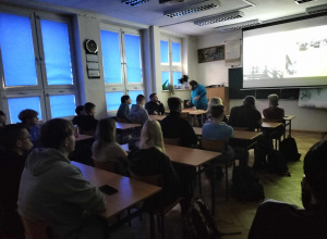 Wykład na temat łódzkiego getta dla uczniów klas 1c i 3b